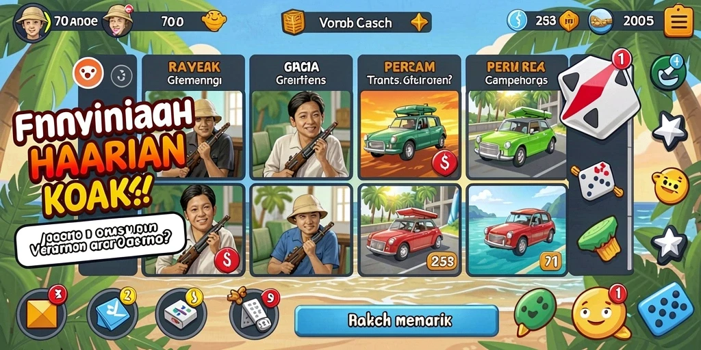 Fitur leaderboard untuk kompetisi antar pemain.