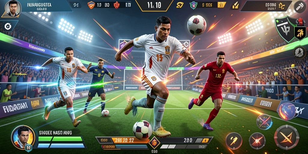 Screenshot menunjukkan salah satu level menantang dalam game.