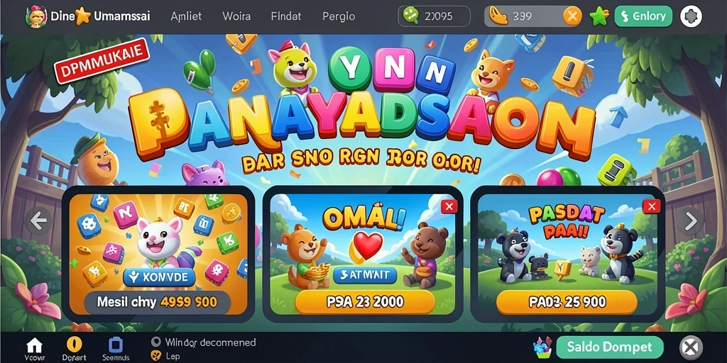 Screenshot menunjukkan turnamen mingguan yang diadakan.